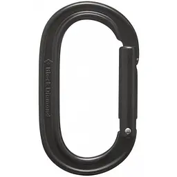 Карабін без муфти Black Diamond Oval Keylock Чорний