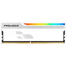 Модуль пам'яті для комп'ютера DDR4 16GB 3200 MHz Onyx White RGB Prologix (PRO16GB3200YWR4)