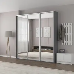 Шафа-купе Idea серія 2 230 x 60 x 240 см Антрацит Дзеркало