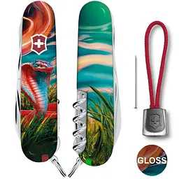 Ніж Victorinox Huntsman Zodiac 91мм 15функ Барвиста кобра - мініатюра 2