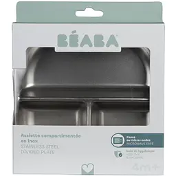 Тарілка Beaba металева порційна зелена (913641) - мініатюра 2