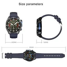 Годинник наручний смарт UWatch Smart Navigation Pro GPS 2 ремінця Чорний (2861448527) - мініатюра 3