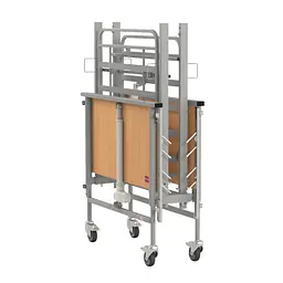 Кровать реабилитационная RehaBed Taurus 2 стандарт металлическая SIL бук (Nursing care bed TAURUS 2-2604) - миниатюра 4