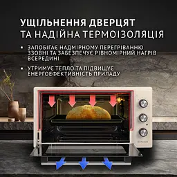 Електрична піч Perfelli CLASSIC 48 IVORY - мініатюра 3