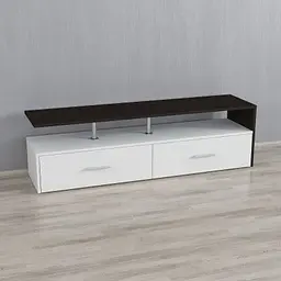 Тумбочка під ТВ Forte Adela Ш 1400/В 416/Г 350 Венге темний - Білий