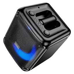 Портативна акустика Hoco DS59 Frequency portable BT speaker 40W караоке + 1 бездротовий мікрофон - мініатюра 6