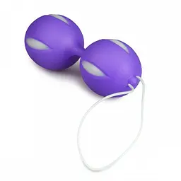Вагінальні кульки EasyToys Wiggle Duo 10 см фіолетові