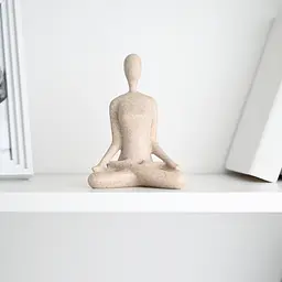 Декоративна статуетка MBM My Home Йога біла (DH-ST-29-3 WHITE) - мініатюра 2