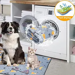 Багаторазова пелюшка Derby Washable Reusable Dog Pee Pad PM002-1 Grey 70х100 см - мініатюра 8