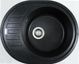 Кухонна мийка Adamant Ovum 615x495x200 чорний 1824296100403, Чорний - мініатюра 3