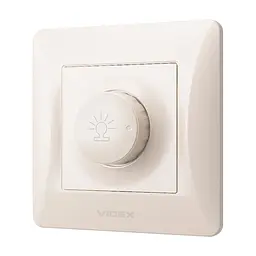 Світлорегулятор Videx BINERA 600Вт кремовий (VF-BNDM600-CR) - мініатюра 2