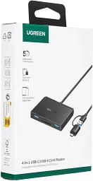 Card Reader USB 3.0 4-in-1,OTG USB-C/USB-A, SD/TF, 4-in-1 CM812 Ugreen (45167) - мініатюра 4