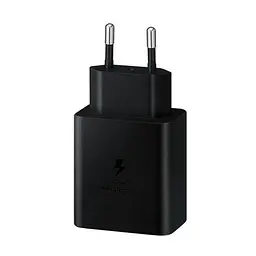 Зарядний пристрій Samsung 45W Compact Power Adapter з Type-C to Type-C Cable Black (EP-T4510XBEG)