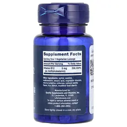 Вітаміни та мінерали Life Extension Vitamin B12 (Methylcobalamin) 5 mg, 60 пастилок - мініатюра 2