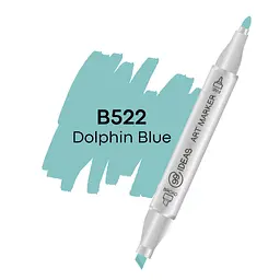 Маркер двосторонній Дельфін Блакитний, B522, 99IDEAS