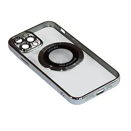 Магнітний чохол XON PhoneCase Magnetic для iPhone 12 Pro (PCMC1112300G 8123) Сірий/Прозорий