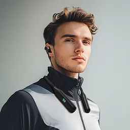 Бездротові спортивні навушники ACEFAST N4 neck hanging wireless earphones Black - мініатюра 5