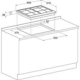 Варильна поверхня газова Whirlpool GMT 6422 OW - мініатюра 5