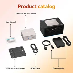 Комп'ютер GEEKOM Mimi PC A5 / Ryzen7 5825U, 16, 512, W11Pro (GMA5R75825U-16512-EU) - мініатюра 8