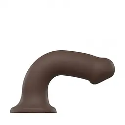 Фалоімітатор Strap-On-Me Dual Density Bendable XL 20 см коричневий - мініатюра 4