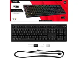 Клавіатура HyperX Alloy Rise PBT HX Red USB Black (7G7A3AA) - мініатюра 6