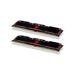 Модуль пам'яті для комп'ютера DDR4 32GB (2x16GB) 3200 MHz IRDM Black Goodram (IR-X3200D464L16A/32GDC) - мініатюра 2