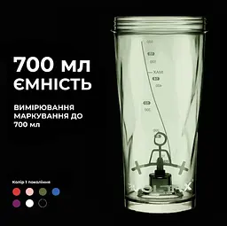 Шейкер спортивний електричний VOLTRX VortexBoost 600 мл Tritan Green (Vortex_Green) - мініатюра 6