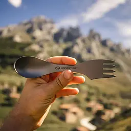 Ложка-виделка Lifeventure Titanium Spork Сірий - мініатюра 4