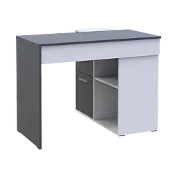 Офісний стіл Doros T8 Білий/Графіт 100х83х75 (41516125) - мініатюра 2