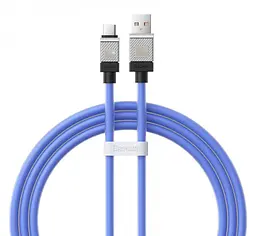 Кабель Baseus CoolPlay Series Fast Charging Cable USB to Type-C 100W 1m CAKW000603 Blue - мініатюра 4