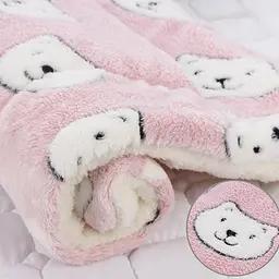 Плед для тварин Soft Pet Bed Cushion 60х80 см Pink Bear - мініатюра 2