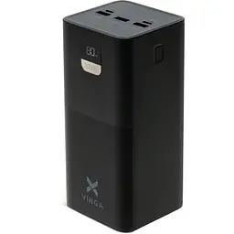 Батарея універсальна Vinga 50000 mAh 22.5W Display Black (VPBB5022) - мініатюра 2