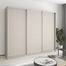 Шафа-купе тридверна MebelStar Комбо AL 3ДСП 250x60x210 см Кашемір (MBS-3317)