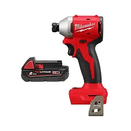 Milwaukee Гвинтоверт ударний аккумуляторний Milwaukee M18 BLIDRC-0 18В АКБ1х2А·рік 190Нм 0-3600об/хв 1.3кг без АКБ та ЗП - мініатюра 2