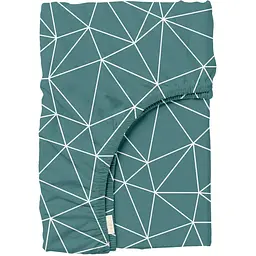 Простирадло Cosas на резинці 90х200 calm lines, смарагдовий (CalmLines_90x200x20)
