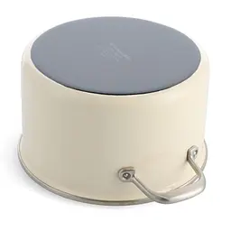 Каструля з кришкою KitchenAid Steel Core, 24 см, 6 л, мигдальний крем - мініатюра 4