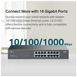 Комутатор мережевий TP-Link LS1016G - мініатюра 6