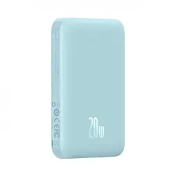 Зовнішній акумулятор MagSafe Baseus 6000mAh 20W (PPCX020003) блакитний - мініатюра 4