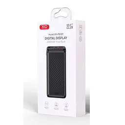 Універсальна мобільна батарея XO PB309 22.5W Digital Fast Charger 20000mAh Чорний - мініатюра 3
