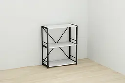 Етажерка 3/60 Ferrum-decor Серії Коннект 75x60x28 чорний ДСП Білий 16мм (FRD-104254) - мініатюра 5