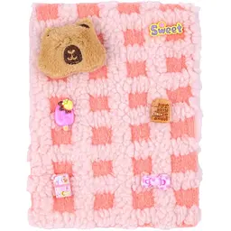 Блокнот А5 ZiBi Capybara 19 Kids Line плюшевий клітинка 80 аркушів (ZB.700040)