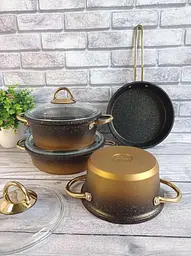 Набір посуду O.M.S. Collection 3048 Gold 7 предметів - мініатюра 3