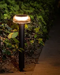 Вуличний світильник на сонячній батареї Zuma Line Bluet LED 1x2.5W 3000K 200Lm IP44 чорний - мініатюра 2
