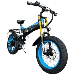 Електровелосипед Volto Lankeleisi X3000 Plus фетбайк 1000W 18Ah алюмінієвий синій