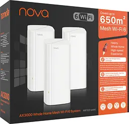 Система WiFi-Mesh MX12 NOVA AX3000, 3мод Tenda teh0017252 - мініатюра 8