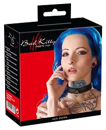 Чорний нашийник Bad Kitty Bondage Collar