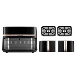 Мультипіч Russell Hobbs Satis Fry DualBaske 2800Вт 4.5/4.5л 9 програм пластик чорний - мініатюра 2