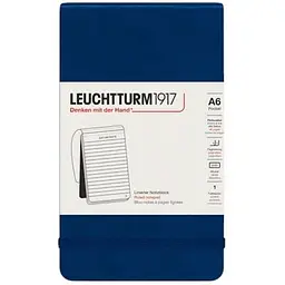 Репортерський блокнот Leuchtturm1917 Кишеньковий, Темно-синій, лінія (364410)
