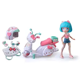 Ігровий набір 4SF Manga Dolls серії Hello Kitty Красуня Пінк на скутері з аксесуарами (HKTF3000) - мініатюра 2