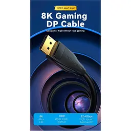 Кабель Vention DisplayPort-DisplayPort V 1.4 1.5 м (HCDBG) - мініатюра 9
